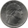 Бесси Колман. Первая чернокожая лётчица США. Монета 25 центов (квотер), (D). 2023 год, США. UNC.