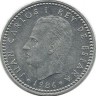 Монета 1 песета, 1986 год.  Испания.