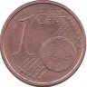 Италия. Монета 1 цент, 2012 год.  