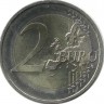 200 лет Банку. Монета 2 евро, 2016 год, Австрия. UNC.