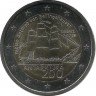 200 лет открытию Антарктиды. Монета 2 евро. 2020 год, Эстония.UNC.