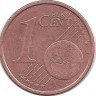 Италия. Монета 1 цент, 2011 год.  