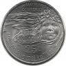 Эдит Канакаоле. Гавайская танцовщица и певица. Монета 25 центов (квотер), (P). 2023 год, США. UNC.