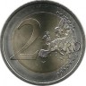 30 лет Флагу Европы. Монета 2 евро, 2015 год, Австрия. UNC.