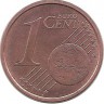 Италия. Монета 1 цент, 2006 год.  