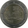 Джгантия. Доисторические города Мальты. Монета 2 евро. 2016 год, Мальта. UNC.