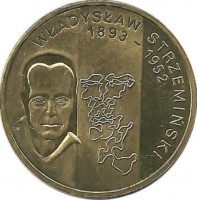 Художник Владислав Стржеминьский. Монета 2 злотых, 2009 год, Польша.
