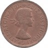 Монета  1/2 пенни 1963 год. Золотая лань. Великобритания.