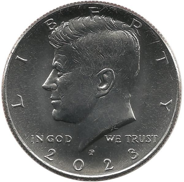 Монета 1/2 доллара. 2023 год, (P)- Филадельфия. США. UNC.