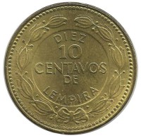 Монета 10 сентаво. 2007 год, Гондурас.UNC.
