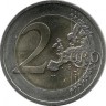 100 лет Австрийской Республике. Монета 2 евро, 2018 год, Австрия. UNC.