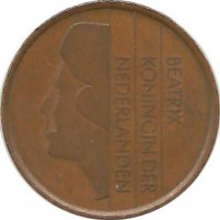 Монета 5 центов 1987г. Нидерланды 