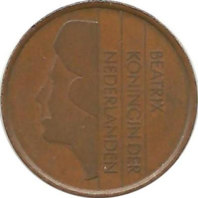 Монета 5 центов 1987г. Нидерланды 