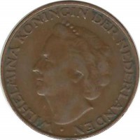 Монета 5 центов 1948г. Нидерланды 
