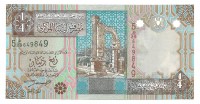 Ливия. Банкнота 1/4 динара . 2002 год.  UNC. 