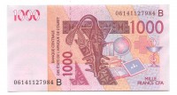 Банкнота 1000 франков. 2003 год. Бенин. В. UNC. 