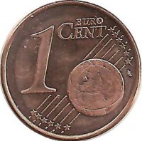 Монета 1 цент, 2011 год, Эстония. UNC.