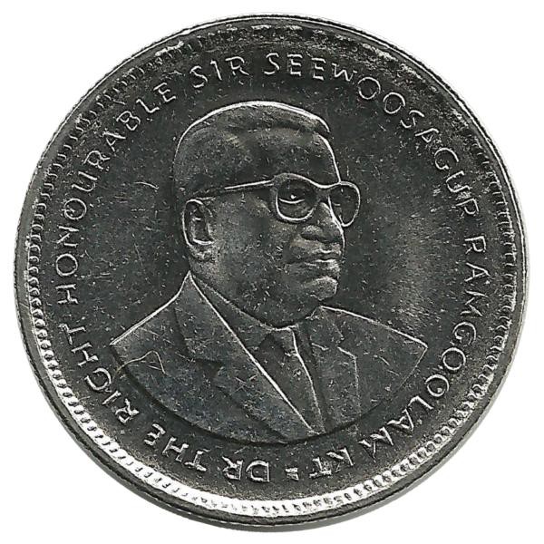 Монета 20 центов, 2007 год, Маврикий. UNC.