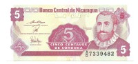 Банкнота  5 сентаво  1991 год. Никарагуа. UNC. 