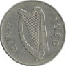 Лосось. Монета 10 пенсов. 1980 год, Ирландия.