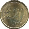 Монета 20 центов, 2011 год, Эстония. UNC.