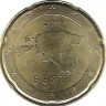 Монета 20 центов, 2011 год, Эстония. UNC.