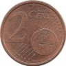Монета 2 цента. 2004 год (F), Германия.