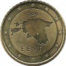 Монета 50 центов, 2011 год, Эстония. UNC.