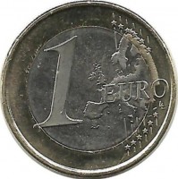 Монета 1 евро, 2011 год, Эстония. UNC.