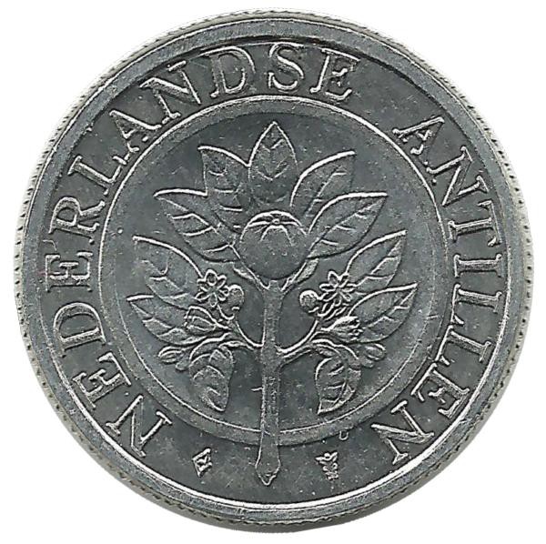 Монета 5 центов. 1990 год, Нидерландские Антильские острова. UNC.
