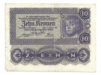 Австрия. Банкнота 10 крон. 1922 год. 