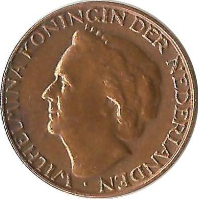 Монета 1 цент 1948г. Нидерланды.