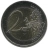 Корова. Сельское хозяйство Латвии. Монета 2 евро. 2016 год, Латвия. UNC.