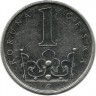 Монета 1 крона. 2014 год, Чехия.   