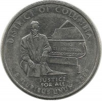 Округ Колумбия (District of Columbia). Монета 25 центов (квотер), 2009 г. D. CША. 
