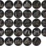 Остров Мэн. Кошки. Полный набор монет. 1 крона.  1988-2016 год. (29 монет). UNC.