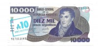 Аргентина. Банкнота 10 000 песо. 1985 год. UNC.  