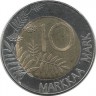 Монета 10 марок. 1993 год, Финляндия. 