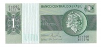 Бразилия. Банкнота 1 крузейро 1980 год. UNC.  