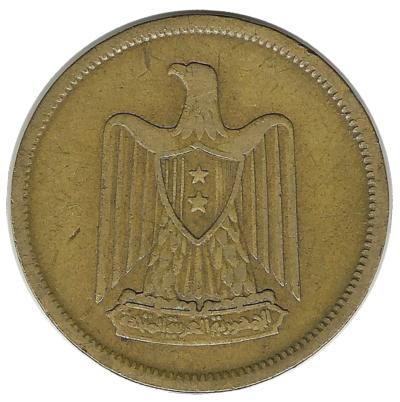 Монета 5 миллим 1960 год, Египет.