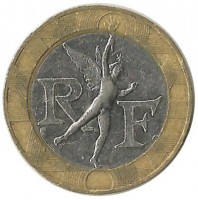 10 франков 1988 год, Франция.