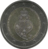 Олимпиада в Рио-де-Жанейро. Монета 2 евро. 2016 год, Португалия. UNC.