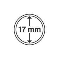 Капсулы для монет 17 мм, 10 шт. Производство "Leuchtturm".